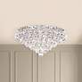1_Baronet 12"H x 24"W 6-Light Crystal Flush Mount in Polished Stain