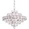 Baronet 15"H x 19"W 8-Light Crystal Pendant in Polished Stainless