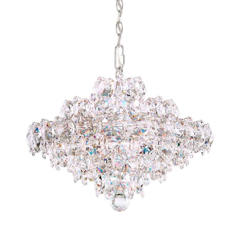 Image 2 Baronet 15"H x 19"W 8-Light Crystal Pendant in Polished Stainless