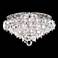 Baronet 19" Wide Stainless Steel and Crystal Ceiling Light