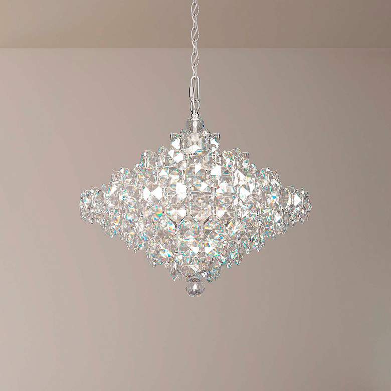 Image 1 Baronet 20"H x 24"W 12-Light Crystal Pendant in Polished Stainles