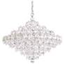 Baronet 20"H x 24"W 12-Light Crystal Pendant in Polished Stainles