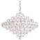 Baronet 20"H x 24"W 12-Light Crystal Pendant in Polished Stainles