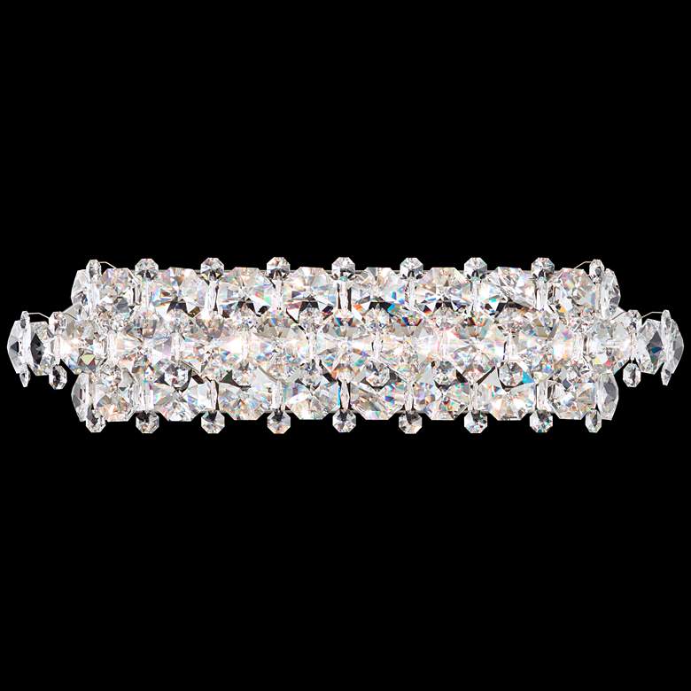 Image 1 Baronet 25"W Stainless Steel and Spectra Crystal Bath Light