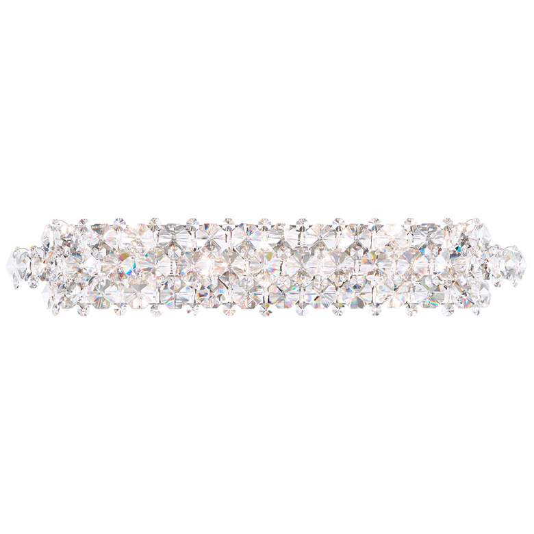 Image 1 Baronet 6.5"H x 35"W 7-Light Crystal Bath Bar in Pol Stainless St
