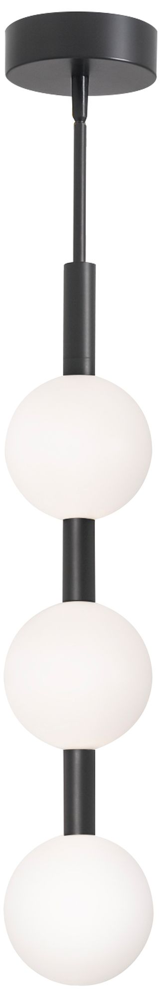 Baroque 32" High 3-Light Black LED Pendant