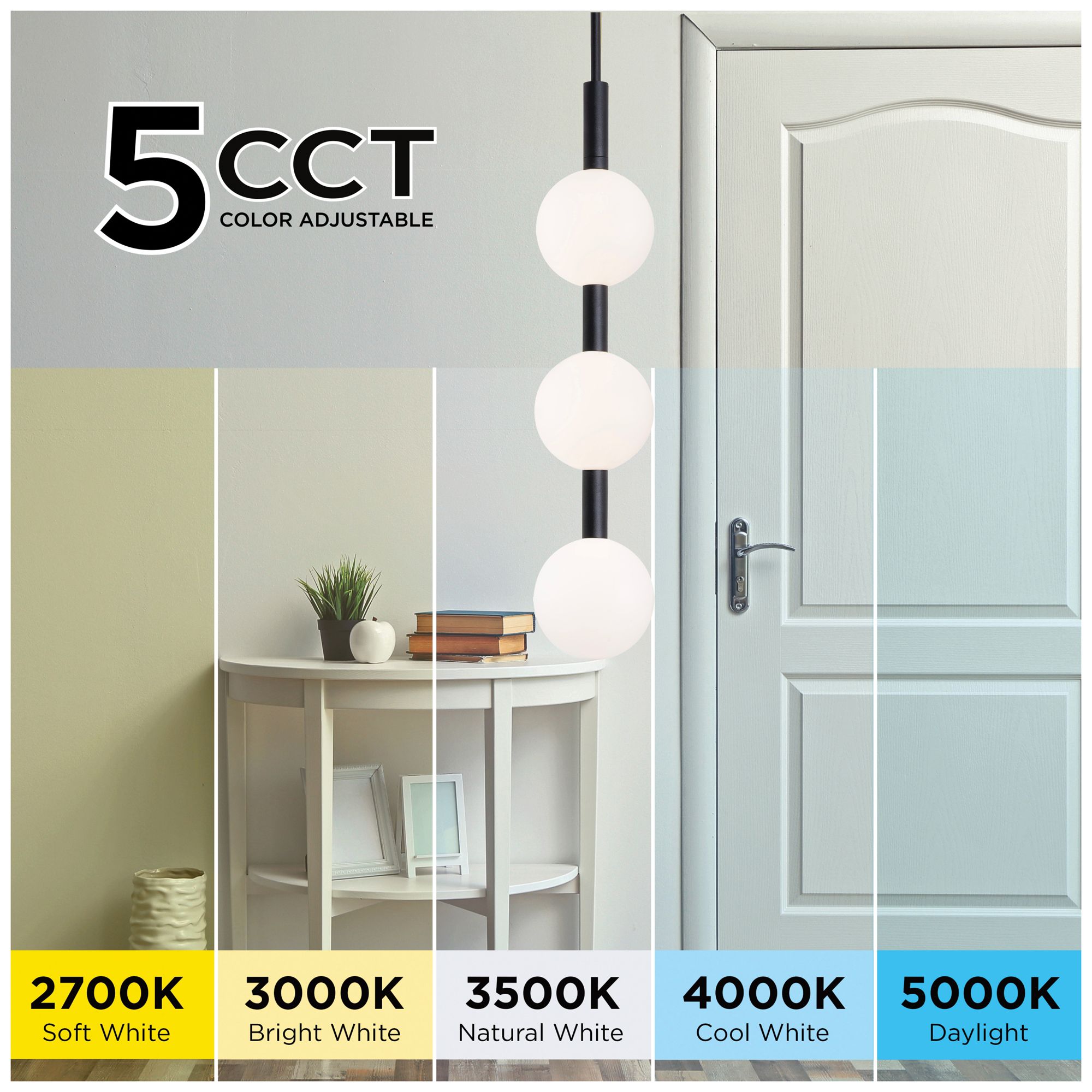 Image 6 Baroque 32" High 3-Light Black LED Pendant more views