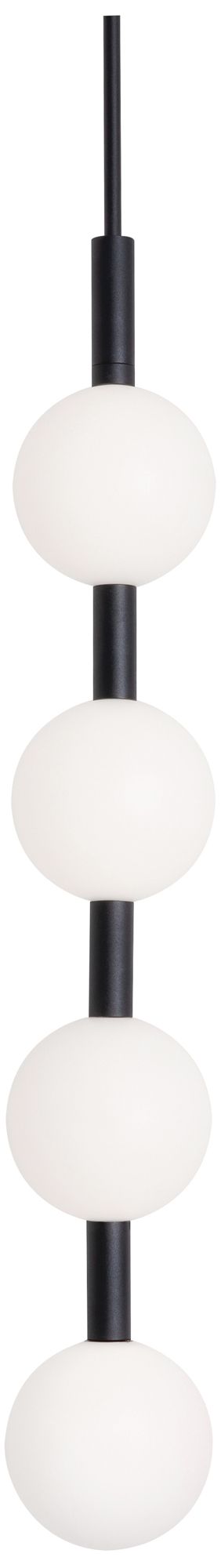 Image 2 Baroque 32" High 4-Light Antique Brass LED Pendant more views