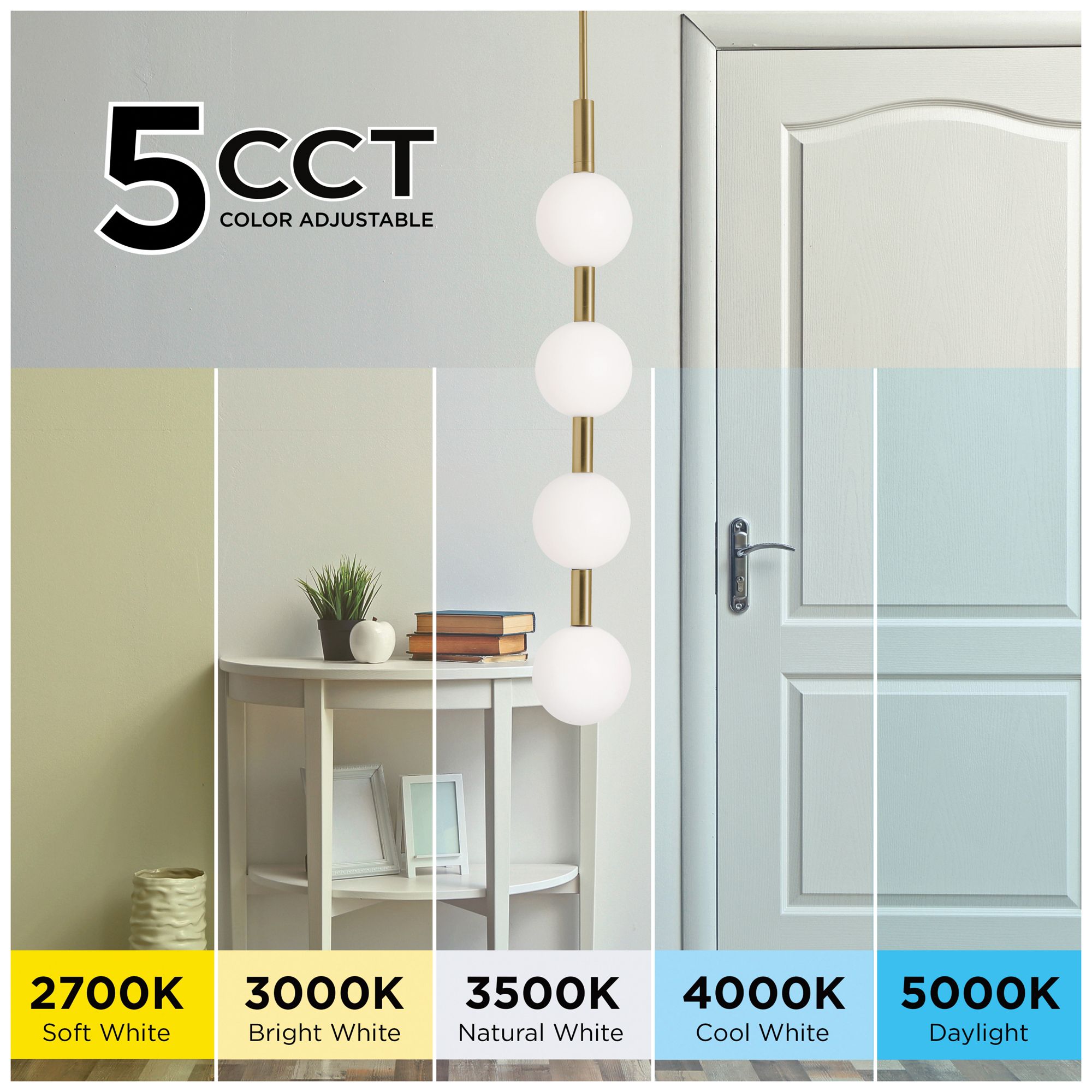 Image 6 Baroque 42" High 4-Light Antique Brass LED Pendant more views