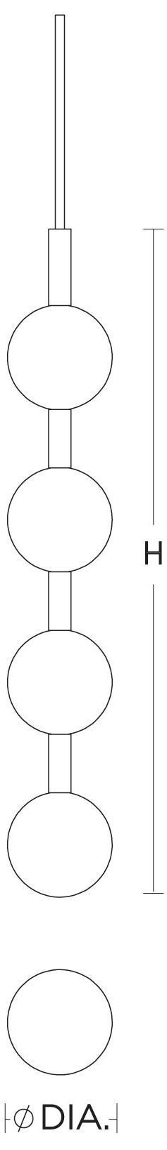 Baroque 42" High 4-Light Antique Brass LED Pendant