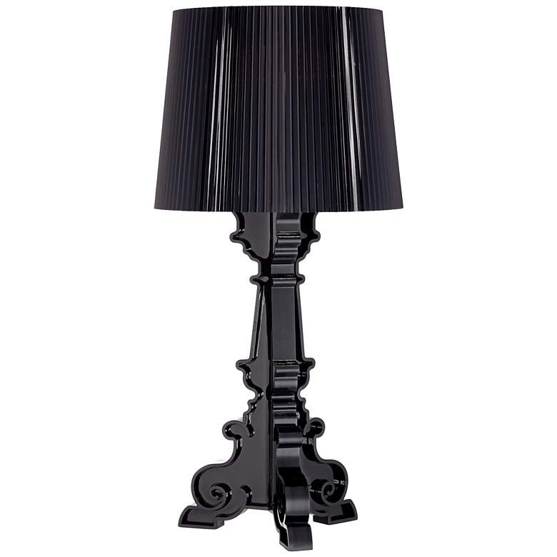 Image 1 Baroque Black Acrylic Table Lamp