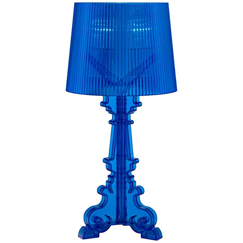 Image 1 Baroque Blue 20 inch High Acrylic Accent Lamp
