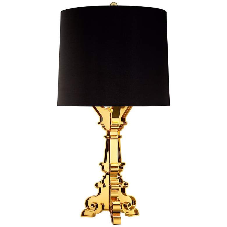 Image 1 Baroque Gold Plate Acrylic Table Lamp