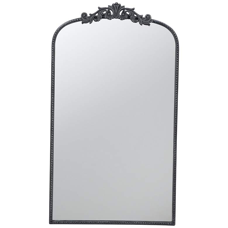 Image 3 Baroque Inspired 24 inch x 42 inch Black Wall Mirror