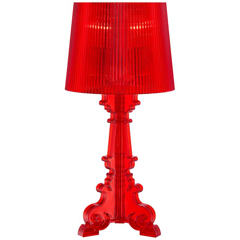 Image 1 Baroque Red Acrylic Accent Lamp