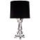 Baroque Silver Plate Acrylic Table Lamp