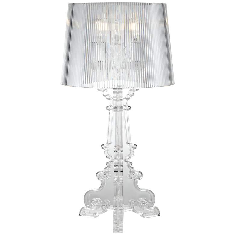 Image 1 Baroque Style Clear Acrylic Table Lamp