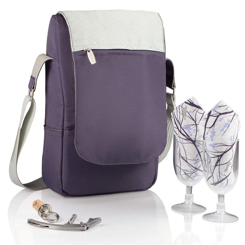 Image 1 Barossa Purple and Gray Wine Tote Bag