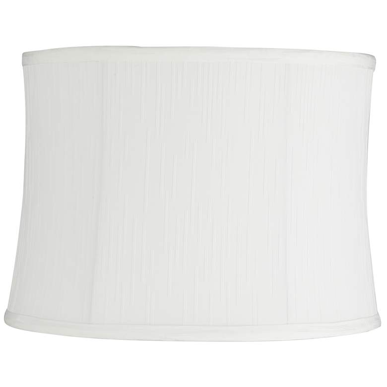 Image 1 Barr White Softback Drum Lamp Shade 13x14x10 (Washer)