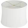 Barr White Softback Drum Lamp Shade 13x14x10 (Washer)