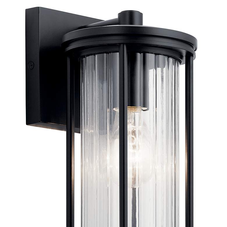 Image 3 Barras 12" Outdoor Wall Light in Black more views