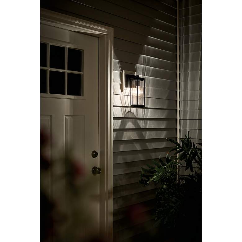 Image 5 Barras 12" Outdoor Wall Light in Black more views