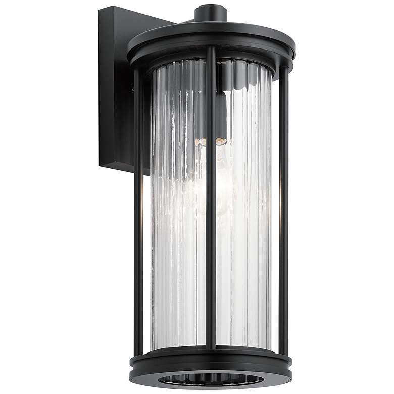 Image 2 Barras 16" Outdoor Wall Light Black