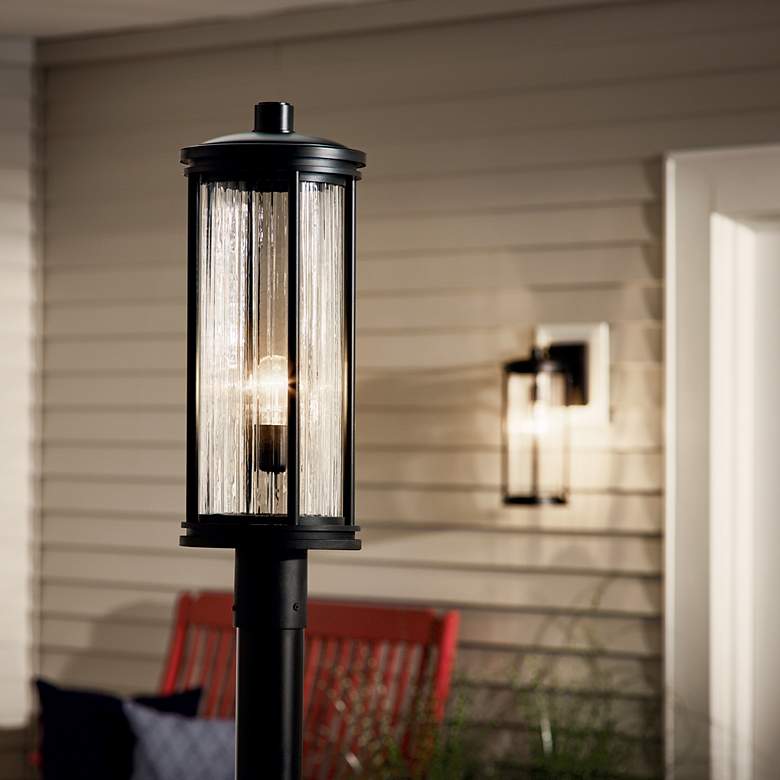 Image 4 Barras 23" Outdoor Post Light Black more views