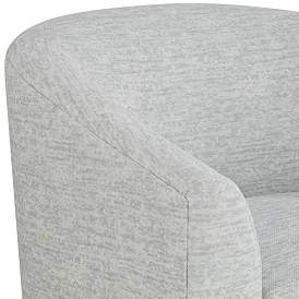 Image4 of Barrel Gray Fabric Swivel Chair more views