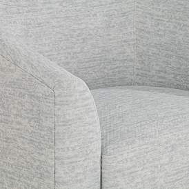 Image5 of Barrel Gray Fabric Swivel Chair more views