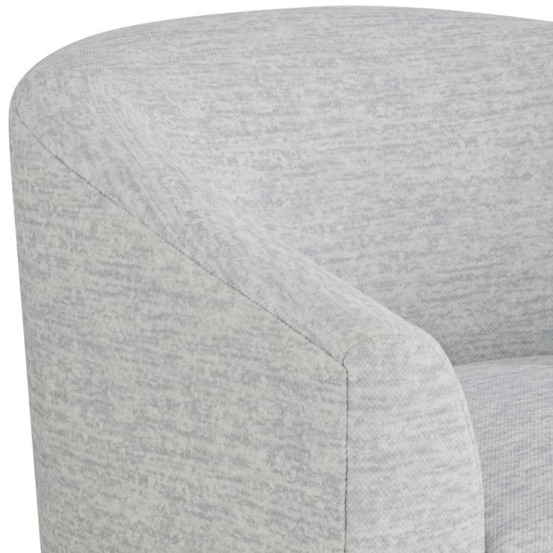 Image 4 Barrel Gray Fabric Swivel Occasional Chairs Set of 2 more views