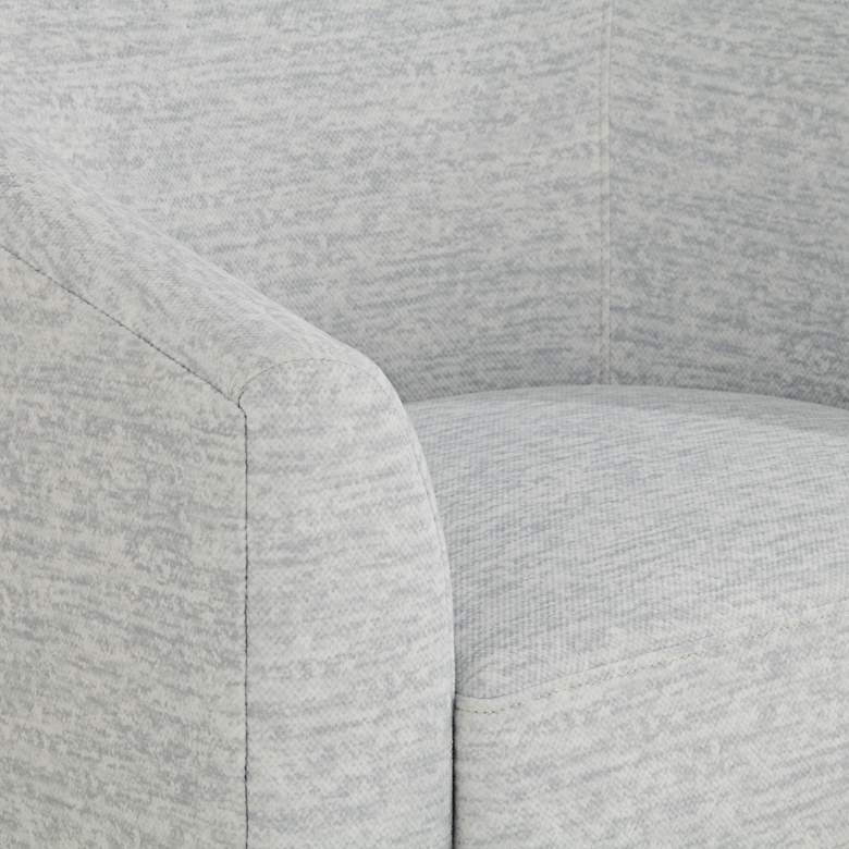 Image 5 Barrel Gray Fabric Swivel Occasional Chairs Set of 2 more views