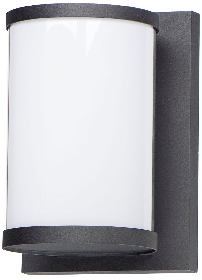 Image 2 Barrel Medium LED Outdoor Wall Sconce - Black