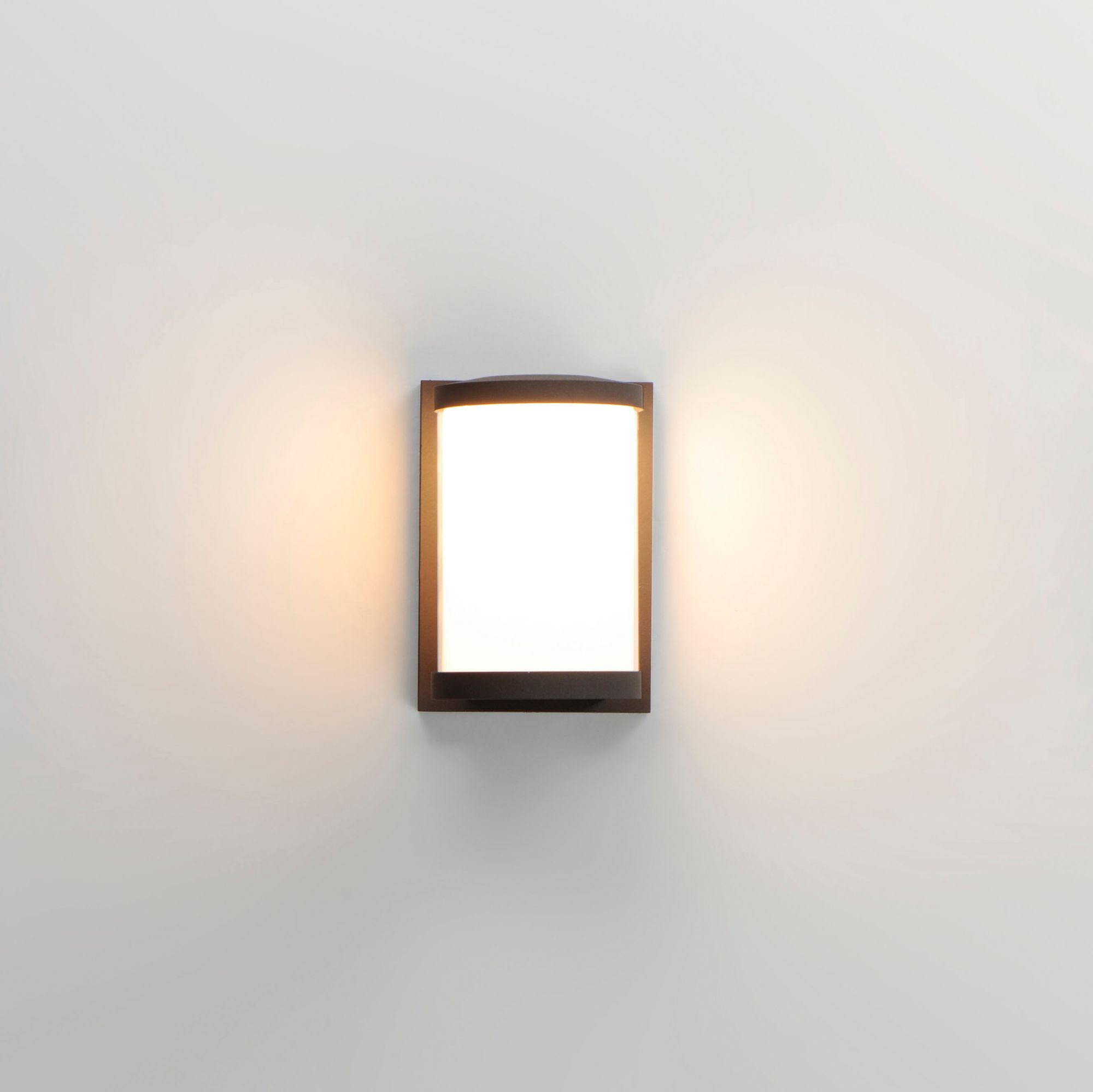 Image 3 Barrel Small LED Outdoor Wall Sconce - Black more views