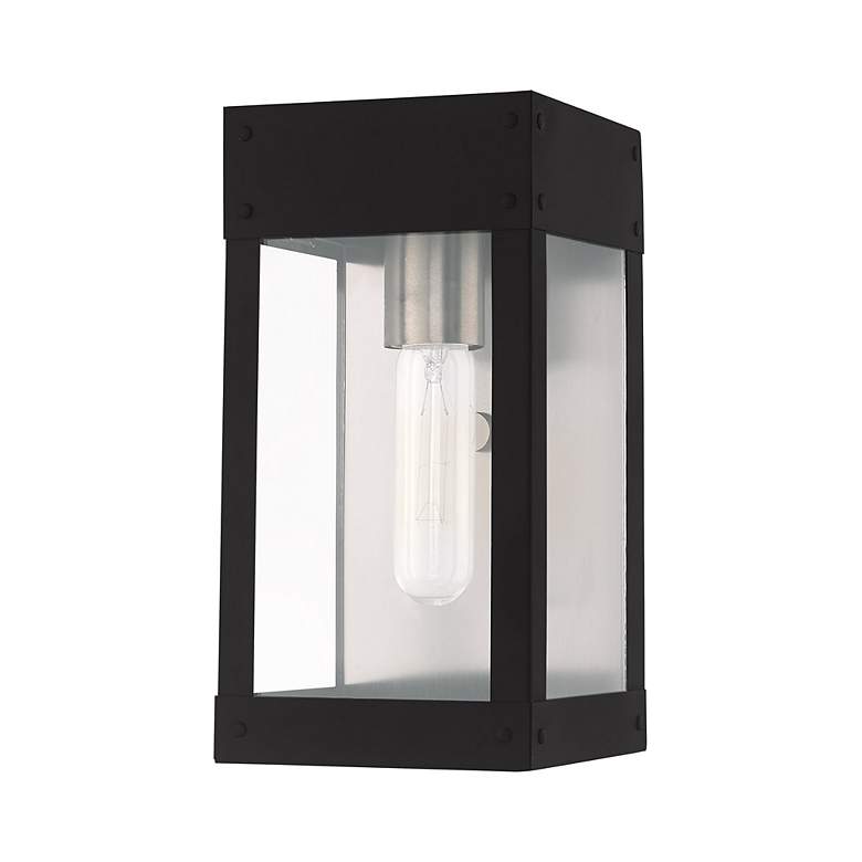 Image 3 Barrett 1 Light Black Outdoor Wall Lantern more views