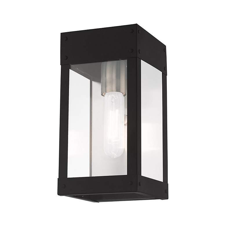 Image 5 Barrett 1 Light Black Outdoor Wall Lantern more views