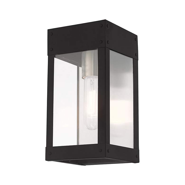 Image 6 Barrett 1 Light Black Outdoor Wall Lantern more views