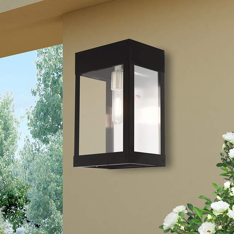 Image 1 Barrett 1 Light Black Outdoor Wall Lantern