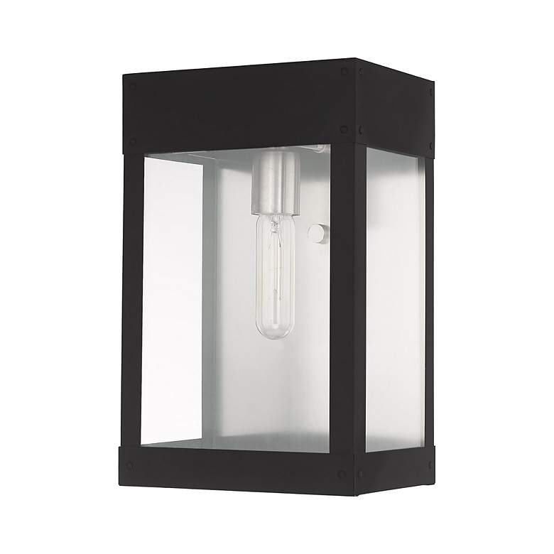 Image 3 Barrett 1 Light Black Outdoor Wall Lantern more views