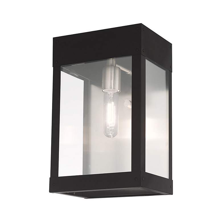 Image 5 Barrett 1 Light Black Outdoor Wall Lantern more views