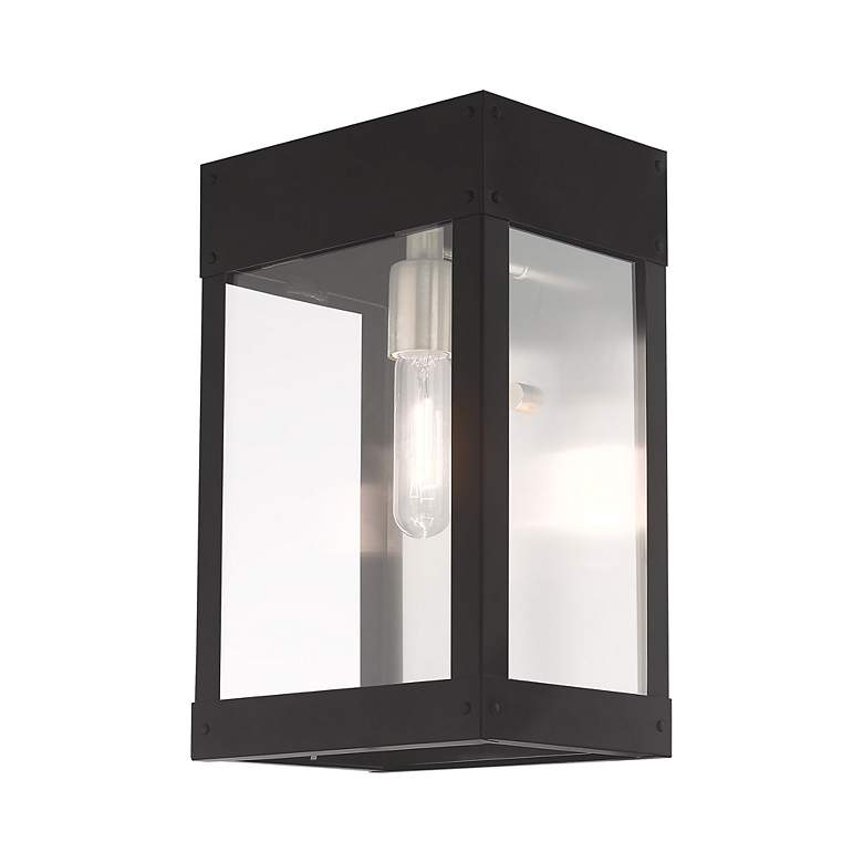 Image 6 Barrett 1 Light Black Outdoor Wall Lantern more views
