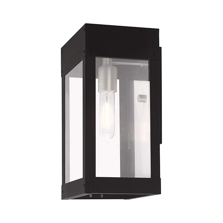 Image 7 Barrett 1 Light Black Outdoor Wall Lantern more views