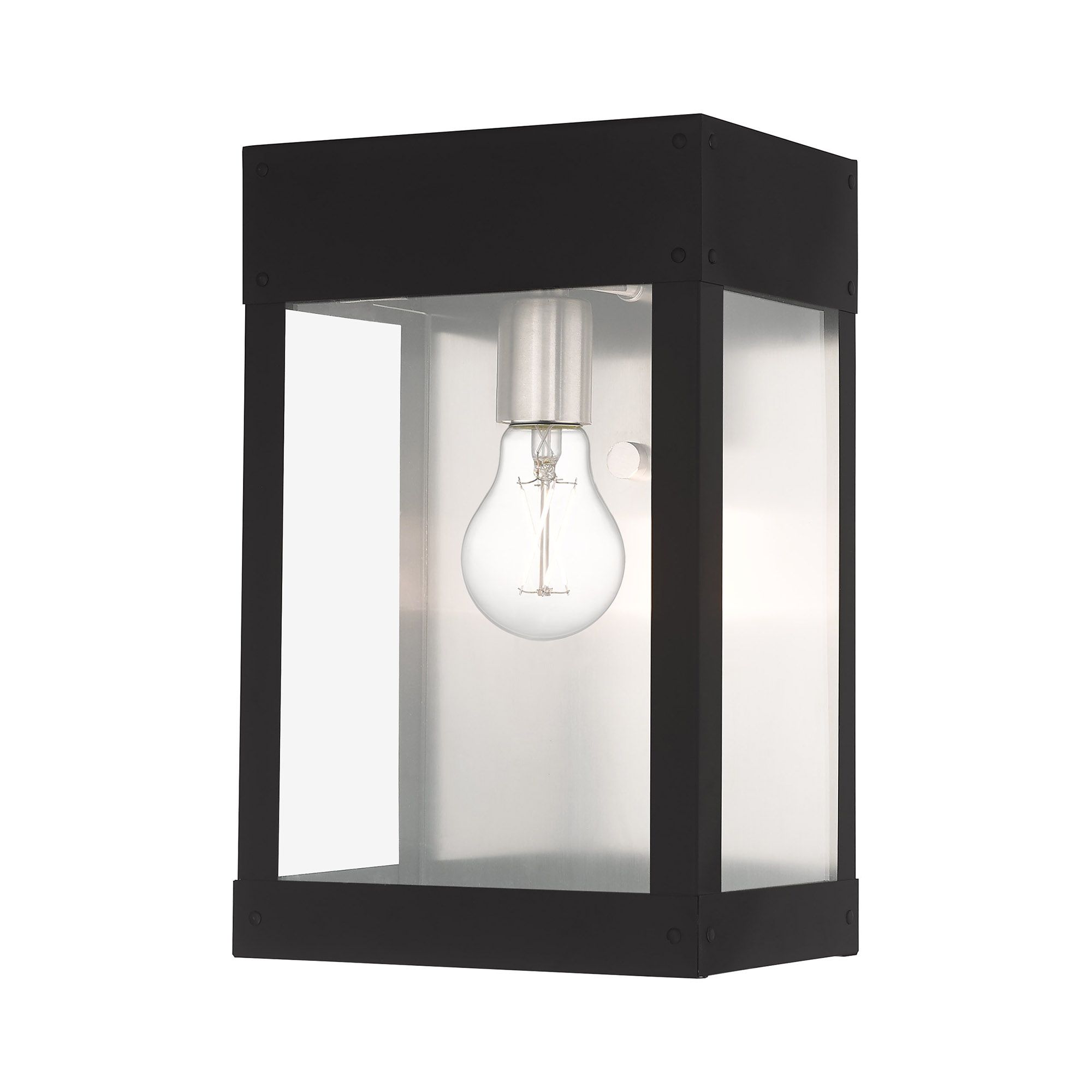 Barrett 1 Light Black Outdoor Wall Lantern