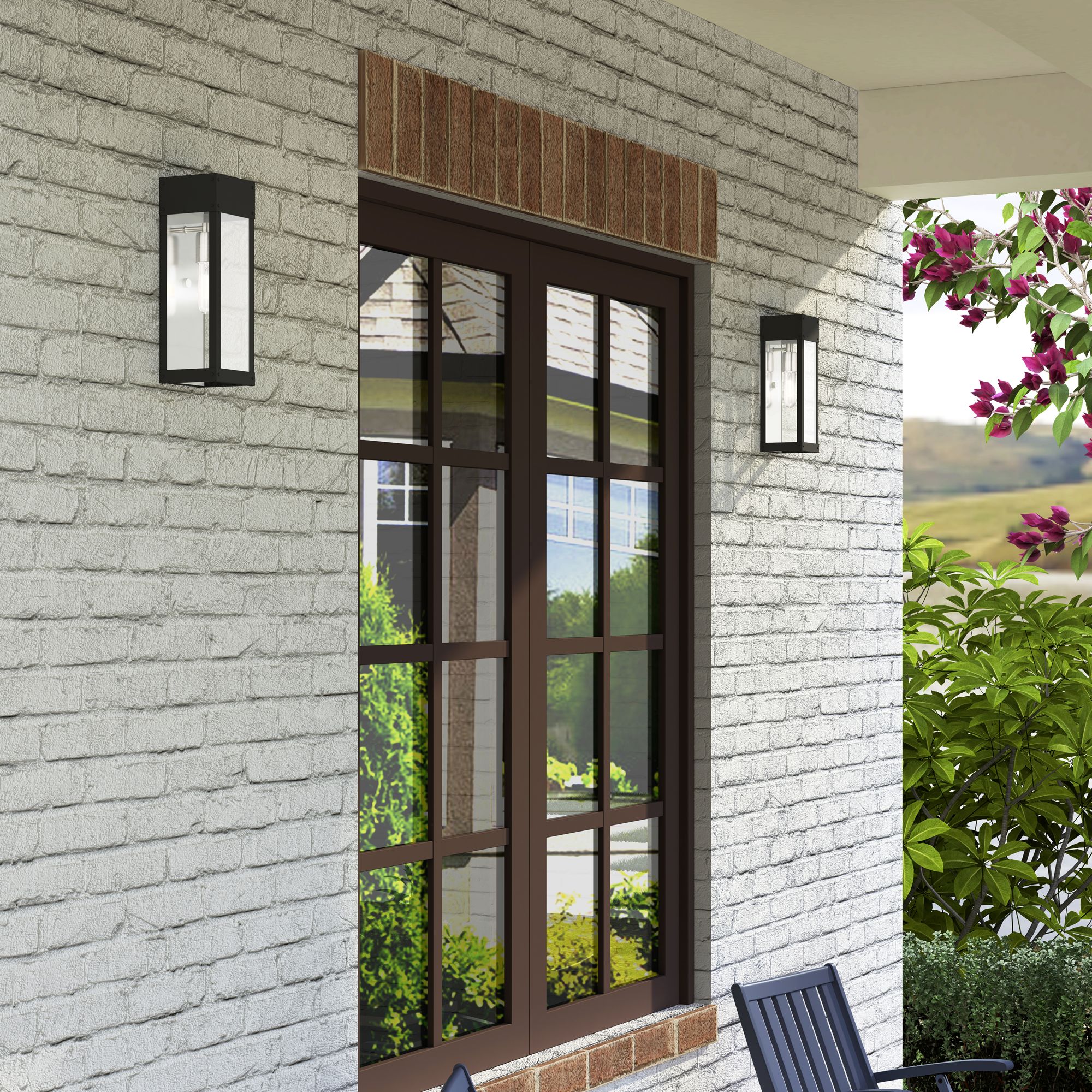 Barrett 1 Light Black Outdoor Wall Lantern