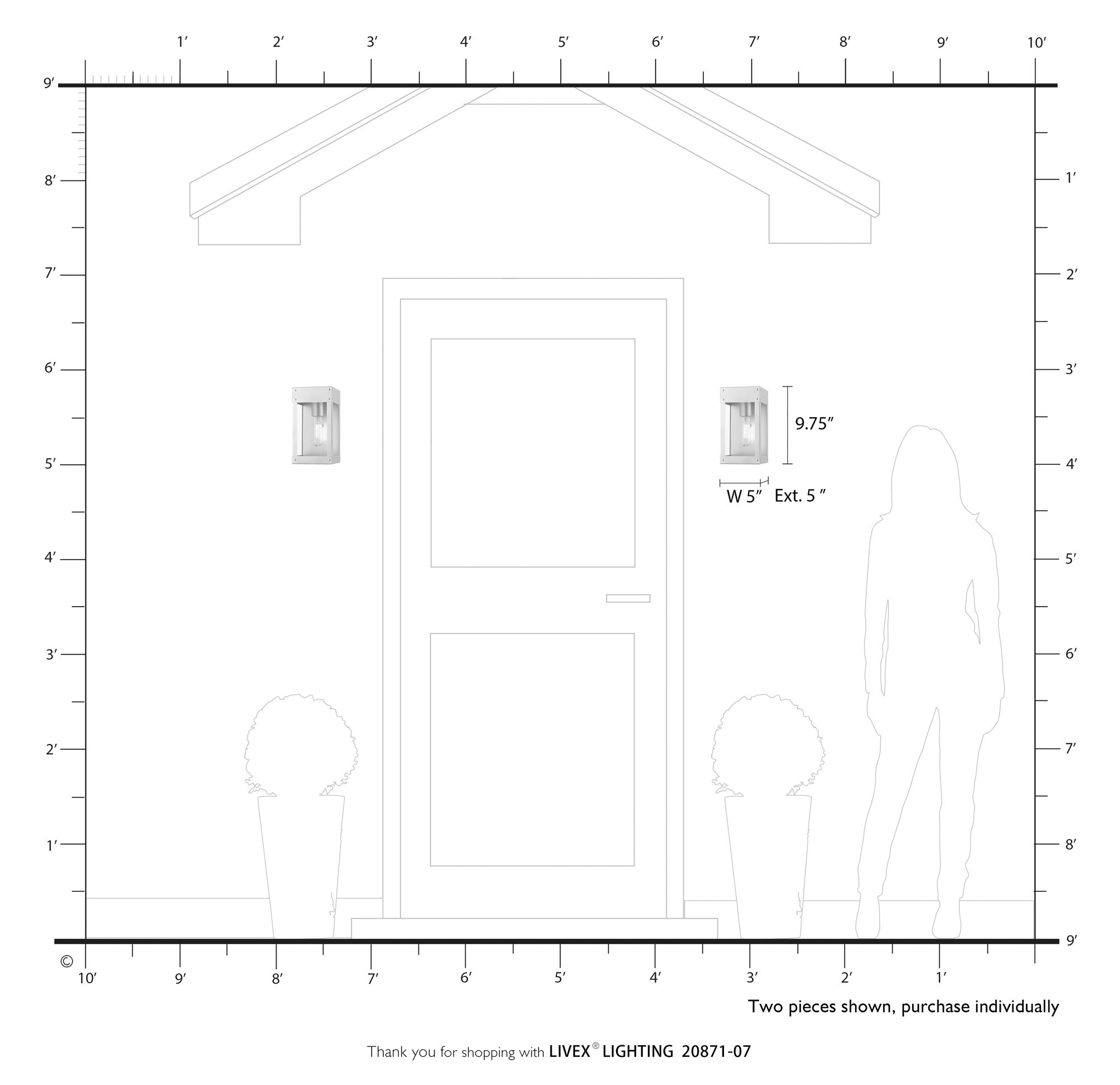 Barrett 1 Light Bronze with Antique Brass Candle Outdoor Wall Lantern