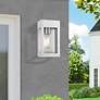 Thumbnail1 of Barrett 1 Light Painted Satin Nickel Outdoor Wall Lantern