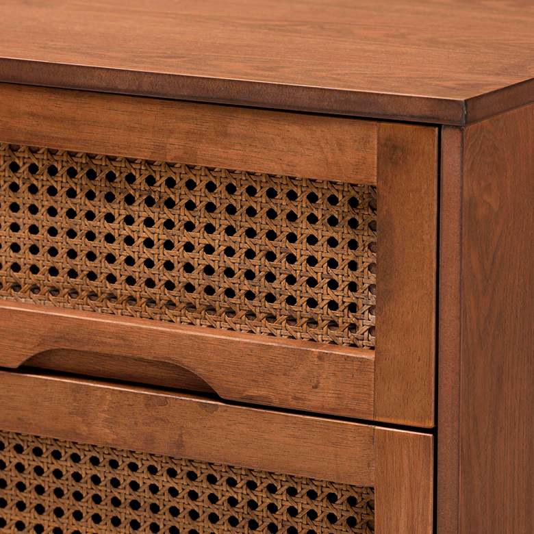 Image 2 Barrett 18 3/4" Wide Walnut Brown Wood 2-Drawer Nightstands Set of 2 more views