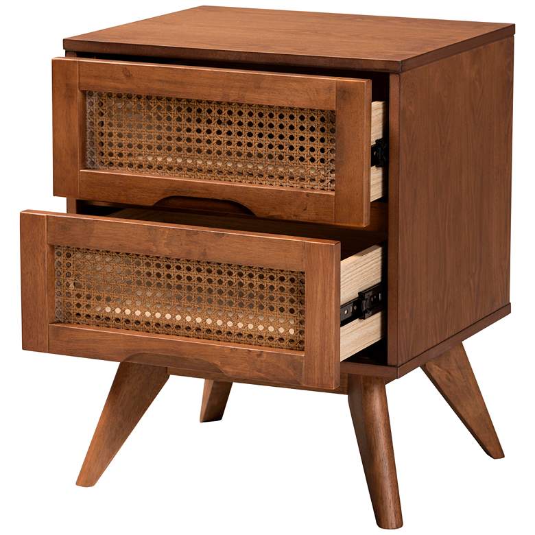 Image 5 Barrett 18 3/4" Wide Walnut Brown Wood 2-Drawer Nightstands Set of 2 more views