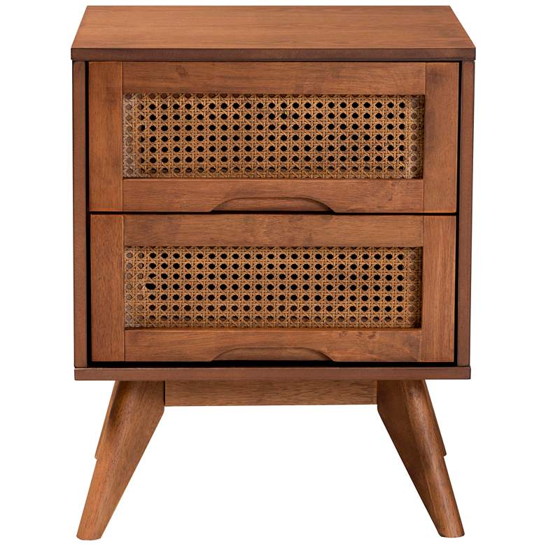 Image 6 Barrett 18 3/4" Wide Walnut Brown Wood 2-Drawer Nightstands Set of 2 more views