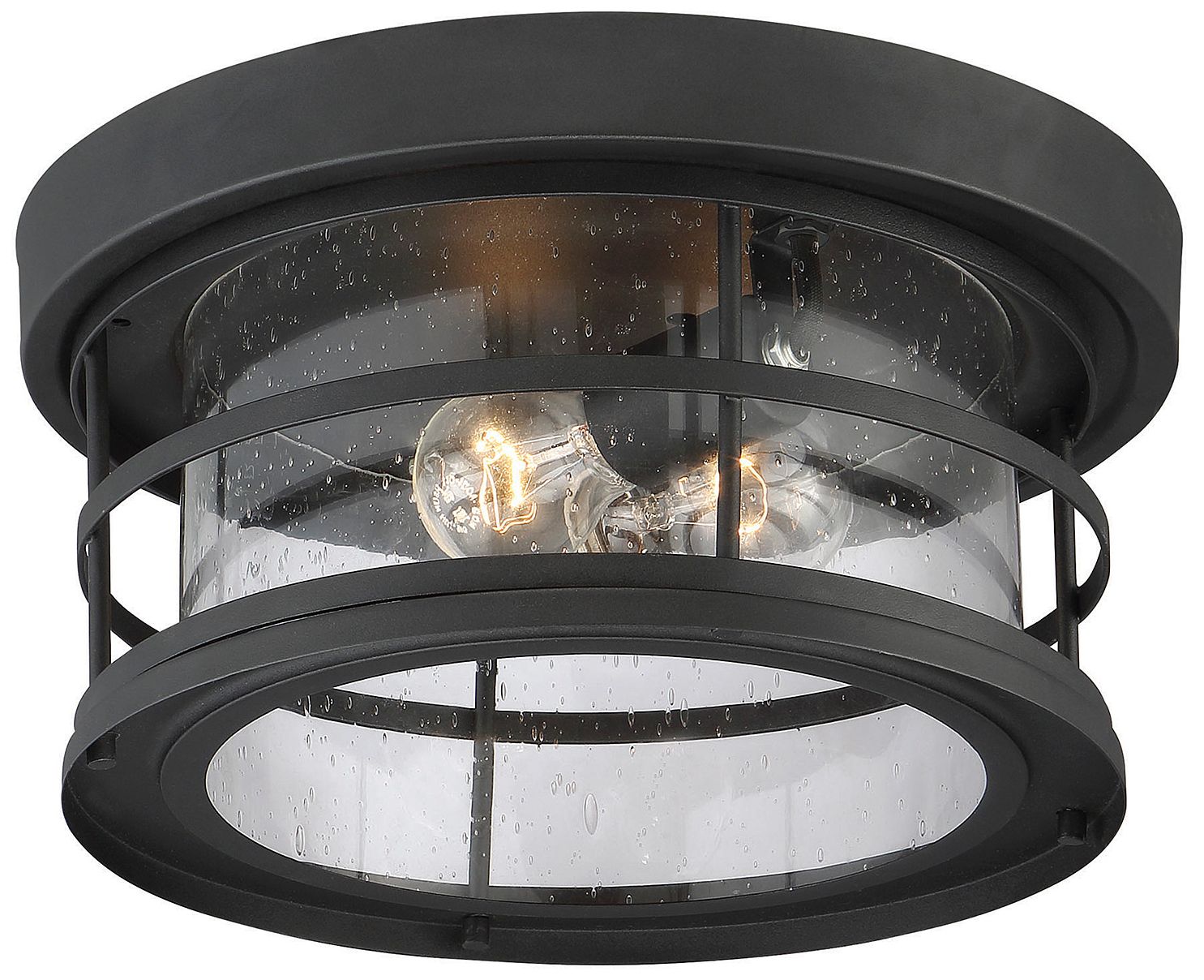 Image 2 Barrett 2-Light Outdoor Ceiling Light in Black more views